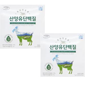 오리진초유 산양유단백질 60포x2개 초유산양혼합단백분말