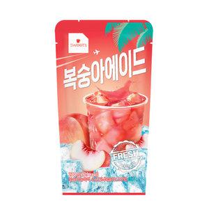 웰그린 스위츠 복숭아 에이드 230ml X 10개 편의점 아이스 음료 파우치