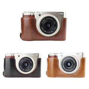 가죽 카메라 Fujifilm XF10 XT2 XT3 XT100 XA5 XT10 XT20 XT30 X100F X100S T 하단 가방