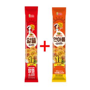 롯데 알뜰소시지500g+한아름소시지480g 기획 추억의 반찬 도시락 전 부침 브랜드 1위