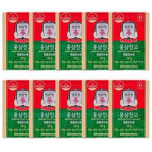 [정관장] 홍삼진고 100g 10병 쇼핑백3매 홍삼농축액 홍삼진액 dn