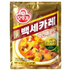 오뚜기 백세카레 약간 매운맛 100g 4개