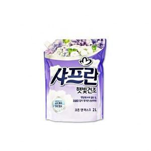 엘지생활건강 사프란 햇빛건조 리필 2.0L 코튼
