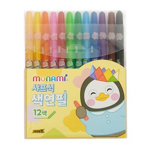 모나미 펭수 샤프식 색연필 12색
