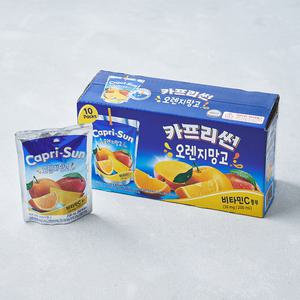 농심 카프리썬 오렌지망고 200mlx10 아이들음료수 어린이집 유치원 행사 단체 간식 학교