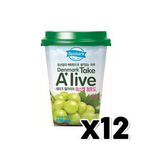 [기타]덴마크 테이크얼라이브 머스캣 청포도 컵음료 250ml x 12개