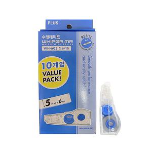 PLUS 수정테이프 리필 WH-605R-10P 펜타입 수정용품
