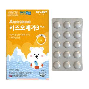 어썸키즈 키즈 오메가3 플러스 1680mg x 30개입 1개 / 써클
