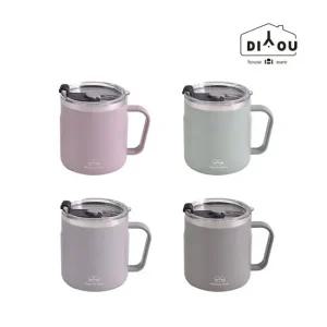 1P+1P 디유 캠핑 뚜껑 스텐 보냉 보온 머그 컵 잔 텀블러 420ml