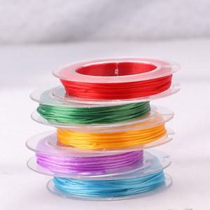 DIY 쥬얼리 만들기 스트링, 팔찌 및 목걸이용 탄력 있는 크리스탈 구슬 실 줄, 0.8mm, 10m
