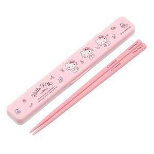 [BZJLRXBE_51C5]헬로키티 코스메 무소음 젓가락 세트 18cm