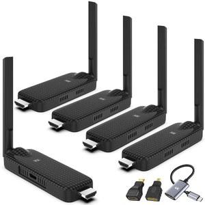 4G 프로젝터까지 플러그 USB 송신기 4수신기 화면 TV 165FT 무선 노트북과 제공 C HDMI 동시 앤 키트 2 확장으로 /50M 다양한 LIULANZ 익스텐더 /5G 및 휴대용 카메라에서 플레이