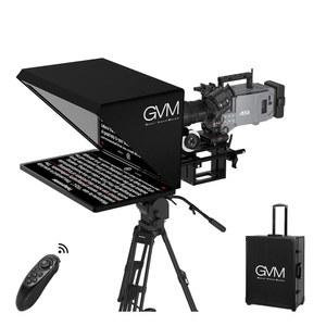 디지털 카메라용 GVM 텔레프롬프터 키트 /캠코더 휴대용 18.5인치 원격 제어 및 앱이 포함된 키트, 안드로이드 올인원 모니터 케이스 포함