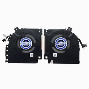 LANDALANYA Replacement New Laptop CPU+GPU The Main Cooling Fan for Dell Alienware X15 R1 R2 RTX30 Series 082VD4 0V0G61 DFS5K22305283T FND3 DFS5K22115371S FND2 ND85C42-21F16 ND85C43-21F17 DC5V