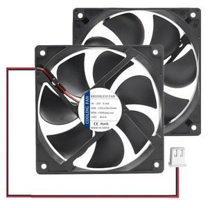 (2Pc 팩) 4.72인치 120mm x 25mm DC 24V 브러시리스 축냉식 팬 쿨러 2핀 산업용 환기 배기 12CM DIY, 컴퓨터, 케이스, 서버, 전원 공급 장치, 서버