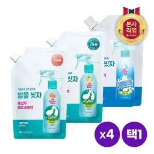 온더바디 코튼풋 발을씻자 풋샴푸 리필 500ml x 4개 [3종 택1]