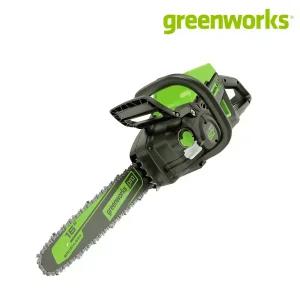 그린웍스 60V 406mm 충전 체인톱 GW2001973 벌목 목공 가지치기