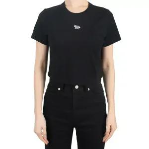 메종키츠네 25SS 여성 베이비 폭스 반팔티 블랙 MW00105KJ0008 P199