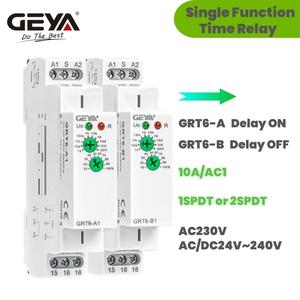 GRT6-AB 지연 오프 타임 릴레이 전자식 10A AC230V AC/DC24V-240V 24V 220V