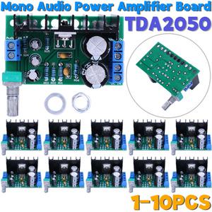 TDA2050 스테레오 앰프 보드 1-2A 오디오 출력 모듈 10-100W 파워 1 채널 DC AC 12-24V