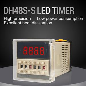 DH48S-S 프로그래밍 지연 릴레이 0.01S-99990H 소켓 베이스 포함 DH48S 1Z 24v 시간 220v