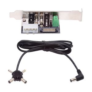 스마트 제어 관리 시스템 전원 카드 PCI-E 브래킷 포함 DC 5.5mm 1 to 4 12V 5V 출력