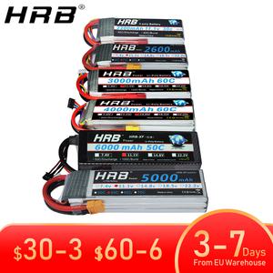 HRB Lipo 배터리 2S 3S 4S 6S 1500mah 2200mah 2600mah 5000mah 6000mah 7000mah 4000mah 7.4V 11.1V 14.8V