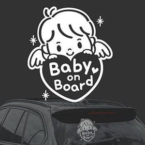 [셀러허브 패션][JHQS78PL_4B]BABY BOARD2 남자 화이트시트지 자동차스티커
