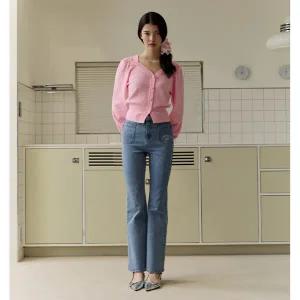 [롯데백화점]에고이스트 [BLUE LABEL] 앞포켓 슬림 부츠컷 데님팬츠 (ER2ODP03)