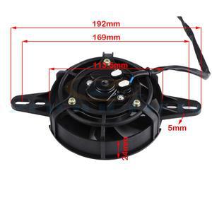 200cc 바이크 오토바이 냉각 팬 120mm 먼지 핏 자전거 ATV 쿼드 오일 쿨러 워터 라디에이터 전기 12V