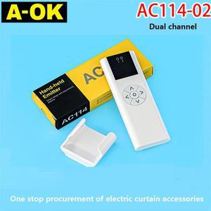 스마트 홈 A-OK 개폐 커튼 롤러 셔터 AC114-02 듀얼 채널 리모컨