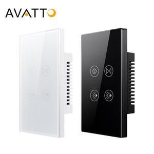 AVATTO 투야 와이파이 스마트 모터 커튼 롤러 셔터용 전동 블라인드 2 갱 블루라이트 스위치 알렉사 구글
