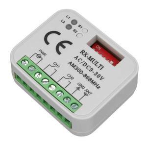전동커튼 RX-MULTI 리시버 컨트롤러 차고 문짝 오프너 게이트 리모컨 스위치 AC/DC 9V-30V 2CH 300MHz-868M