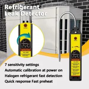 누수탐지기 WJL-6000 프레온 할로겐 누출 감지기 냉매 가스 HVAC 에어컨 R22 R410A R134A R1234YF CFCs HCF