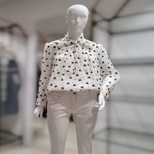 [SI] SI리본 셔링 핀턱 포인트 블라우스SIBAB2470