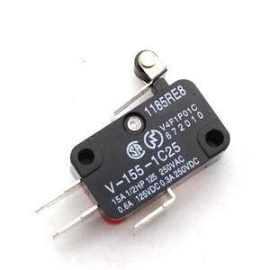 10 pcs V-155-1C25 스냅 동작 푸시 버튼 spdt 순간 마이크로 리미트 스위치