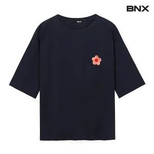 [롯데백화점]비엔엑스 플라워 자수 포인트 티셔츠 (BX1TS025L0)