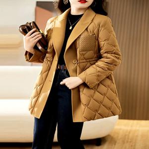 [헬리꽁땡]퀼팅누빔카라패딩코트