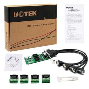 산업용 PCI-E-RS-485 RS-422 직렬 카드 PCIE RS485 4 포트 고속 변환기 광학 절연 UT-794I