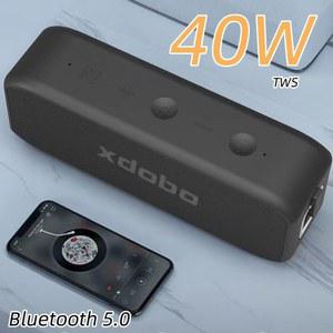 노래방 스피커 XDOBO 휴대용 방수 블루투스 40W BT5 슈퍼 베이스 C타입 USB DSP 사운드 TWS 사운드바 서브우퍼