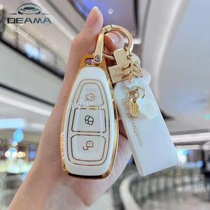 TPU 자동차 원격 키 케이스 커버 셸 Fob 포드 포커스 3 4 ST Fiesta Fusion Kuga Ecosport Mondeo 보호 액