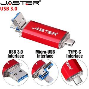 다기능 금속 OTG USB 3.0 플래시 디스크 4G 16G 32GB 마이크로 펜 드라이브 빨간색 TPC 메모리 스틱 사용자