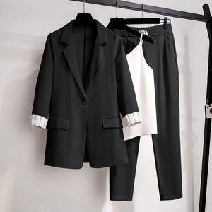 여성 여름 정장 셋업 얇은 바지 세트 레이디 코트 오피스 하객룩 자켓 투피스 수트