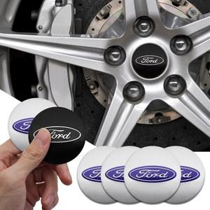 56mm 자동차 허브 캡 배지 스티커 금속 합금 포드 이스케이프 에지 Mondeo 토러스 퓨전 머스탱 포커스 mk2 mk3 mk4 액세서리