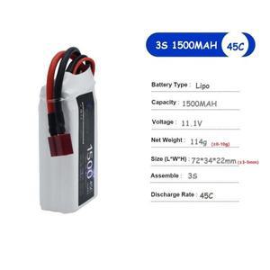3S 11.1V LiPo 배터리 45C/60C 1500mah 1800mAh 2200mah 2700mAh 3000mAh T Deans XT60 플러그 포함 RC 자