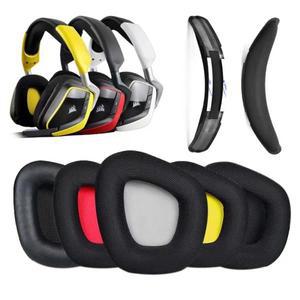 [누리음향]기존 Corsair Void PRO ELITE RGB 헤드폰 이어 패드 무선 게임용 헤드셋 이어커버 용 교체 쿠션