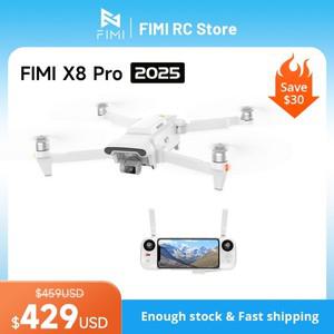 FIMI X8 Pro 2025 카메라 드론 1/1.3인치 48MP CMOS, 4K 60fps, 프로페셔널, 20km 전송 범위, 3축 짐벌, AI