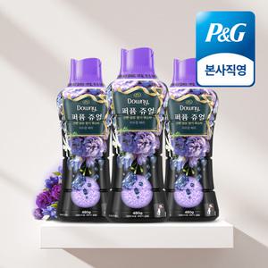 다우니 퍼퓸 쥬얼 자수정 베리 향기 부스터 480g 3개