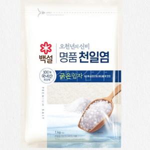 국내산 천일염 1kg 굵은 소금 신안 신의도 100% 100프로