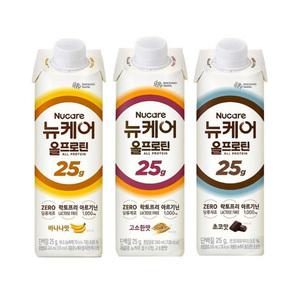뉴케어 올프로틴 245ml 고소한맛 8 + 바나나 8 +초코 8개 / 단백질음료